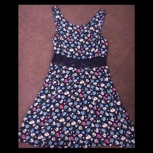 Spring dress.   mesh/lace see through middle.